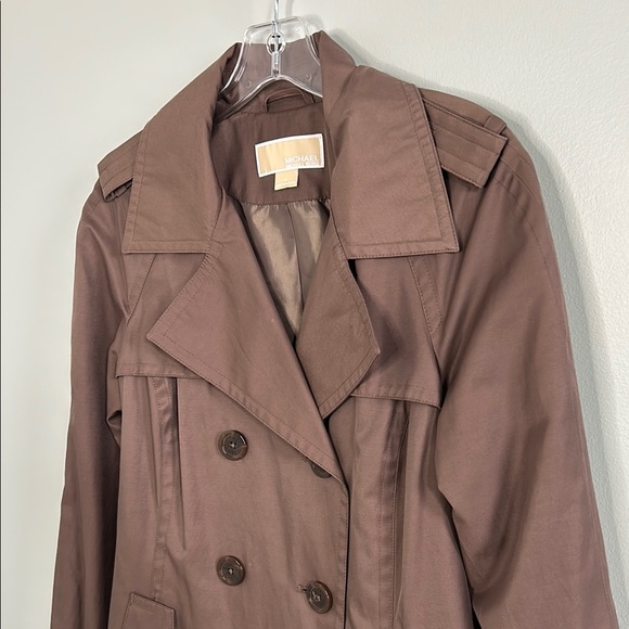 *SOLD* Brown Double-Breasted Trench Coat - Picture 6 of 10